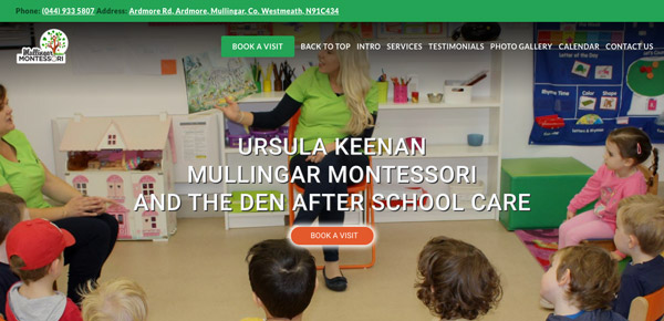 school demo one page header