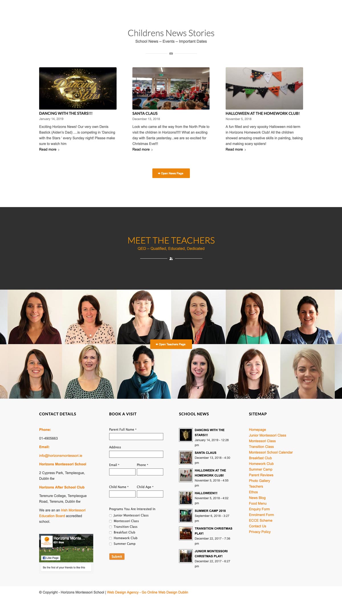 school website bottom