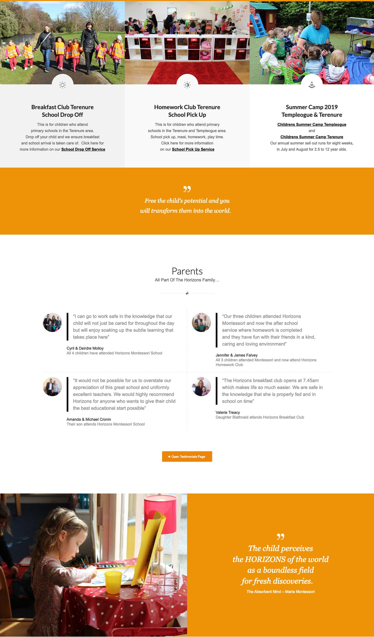 school website middle