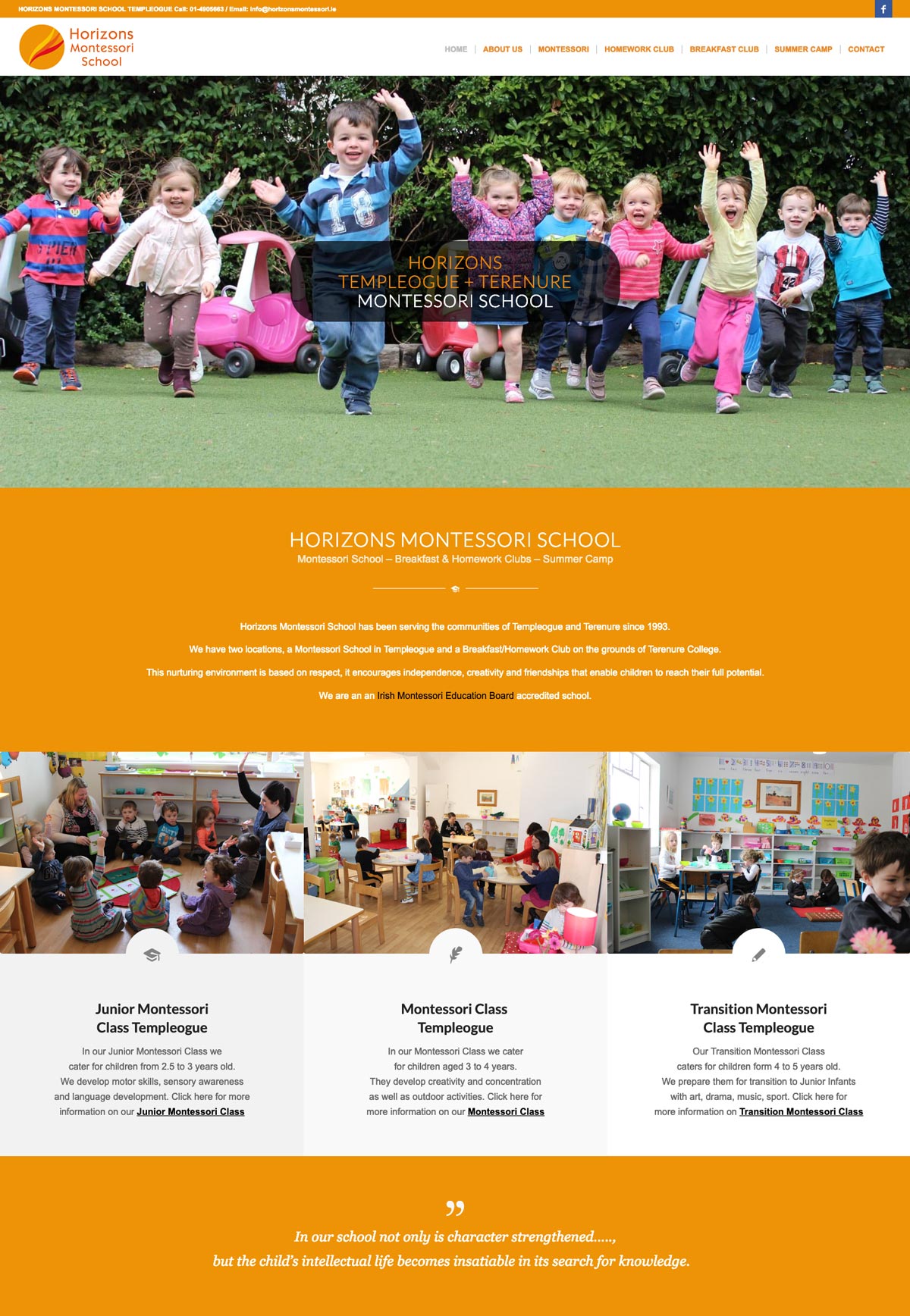 school website top